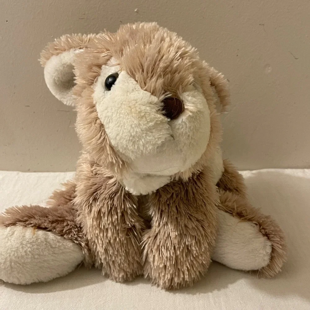 DanDee Plush Bunny Stuffed Animal Soft Toy Tan White Bow Kids Gift‎